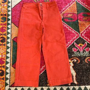 Madewell Slim Emmet Wide Leg Crop Pant Size 27